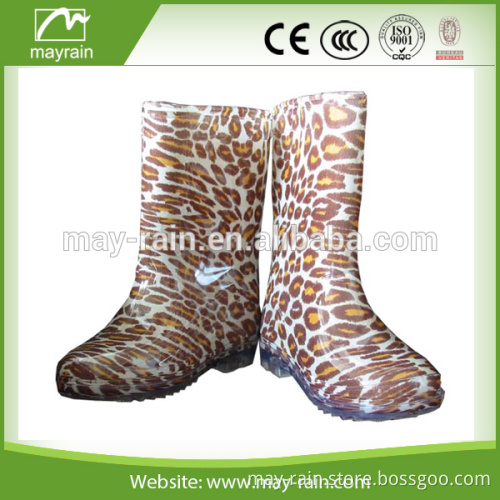 ladies fashion rubber rain boots
